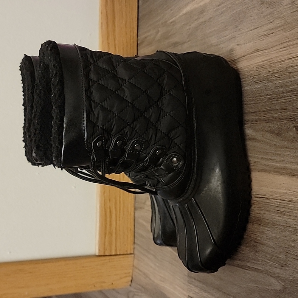 Sporto Duck Boots Black Women's Size 9